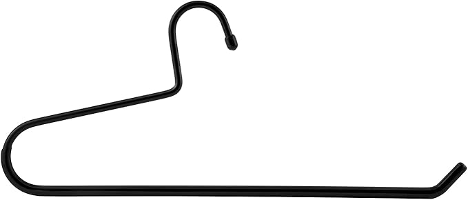 VASLIM 8 Pack Blanket Hangers Heavy Duty Black Vinyl Coated Nonslip - Great for Quilts, Comforters, Table Cloths, Towels, Sleeping Bags,Drapery and bedspreads(Black/Black)
