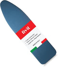 TIVIT Ironing Board Cover 15 x 54, Performance Grade Titanium Coated Pro Grip Pad & Covers - Superior Scorch & Stain Resistance, High Heat Reflection, 3 Padded Layers 3 Fastener Straps - Made In Italy