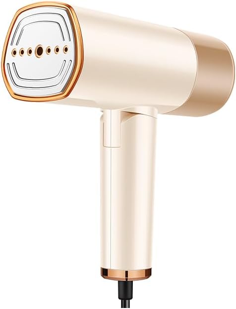 Handheld Garment Steamer for Clothes, 1500W Fabric Steamer 168ml Larger Tank & No Leak Design 15S Fast Heat-up, Quick Wrinkle Remover Strong Penetrating Steam for Home, Office (ONLY FOR 120V)