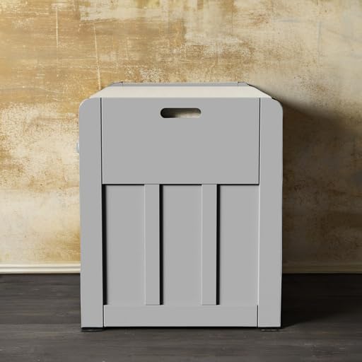 Shoe Storage Bench with Cushion, Shoe Bench, Padded Seat, 2 Drawer Storage, Entryway, Hold up to 300lbs, 15.8 x 32.29 x 18.1 Inches, Grey