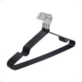 Closet Wire Coat Metal Hangers for Adults, Clothes Hanger for Cloth Non-Slip Dip Hangers, 10-Pack (Black)