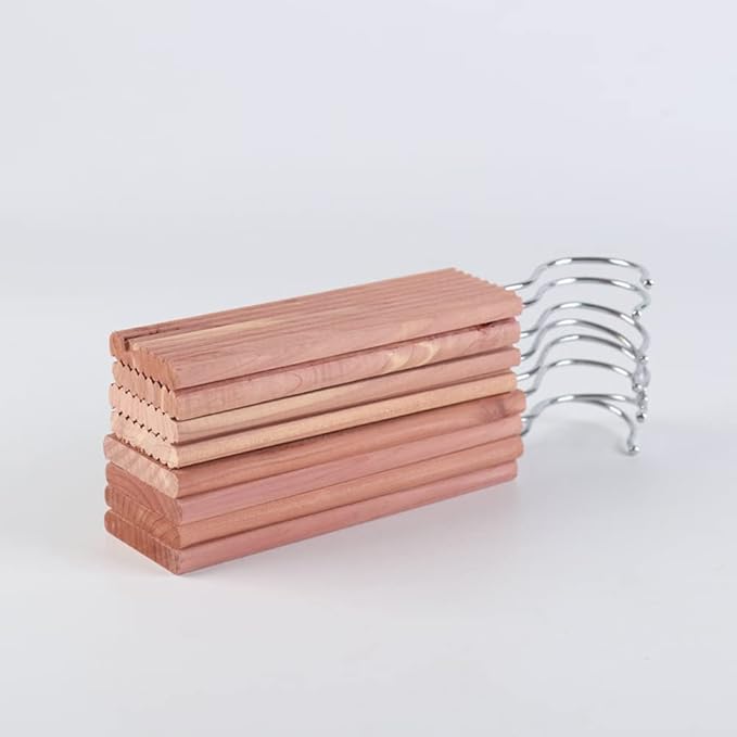 4 Pieces Cedar Hang Ups Natural Cedar Blocks Ceder Hangers Cedar Blocks Hangers Cedar Hangers Blocks Cedar Wooden Hangers Cedar Planks Storage Accessories for Clothes Storage
