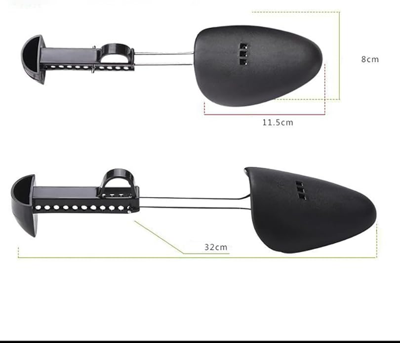 1 Pairs Plastic Shoe Tree Practical Adjustable Length Men Shoe Tree Stretcher Lightweight Shoe Tree Black Boot Shaper For Men