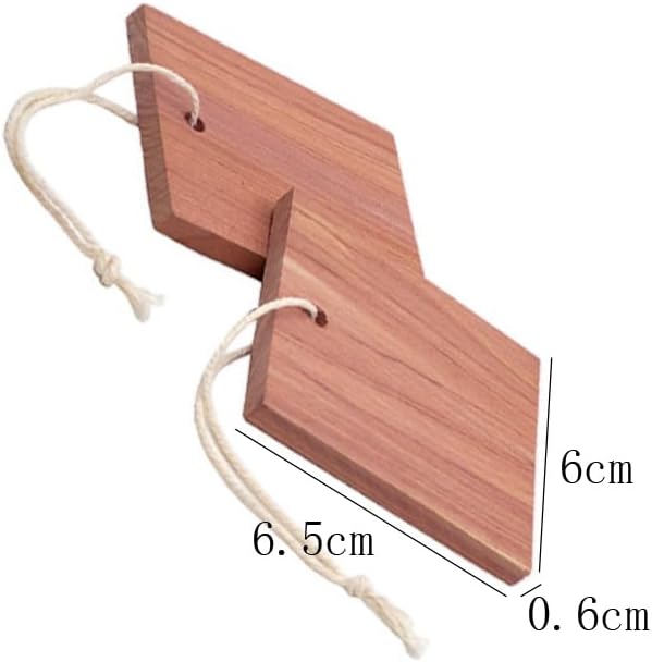 6 Pieces Cedar Hang Ups Natural Cedar Blocks Ceder Hangers Cedar Blocks Cedar Hangers Blocks Cedar Wooden Hangers Cedar Planks Storage Accessories for Clothes Storage