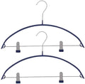 MSV Clothes Hanger Anti-Slip 2 pcs, Steel Silver, 2-Piece
