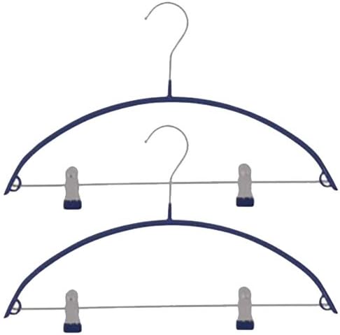 MSV Clothes Hanger Anti-Slip 2 pcs, Steel Silver, 2-Piece