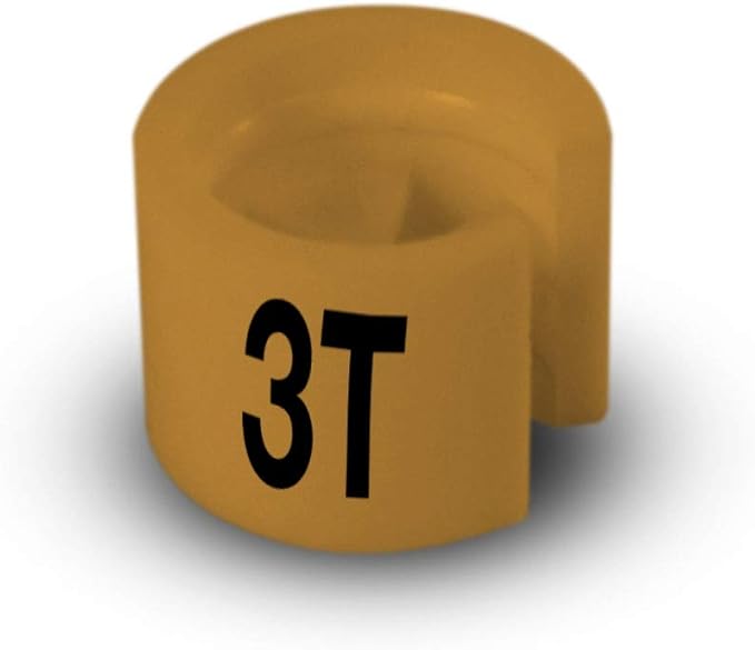 Printed Colored Hanger Size Markers - 100pcs/bag (3T)