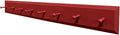 Sawdust City Wall Coat Rack with Pegs - 4' long (Solid Red)