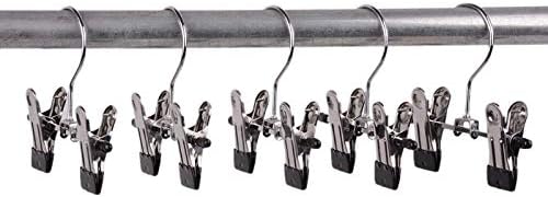 Double Adjustable Clips Boots Hangers,Space Saving Boots Socks Bags Hanging Clips Boot Holder Boot Organizer,Set of 6