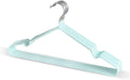 VALINK Coat Hangers Clothes 10 Pack Wire Hangers Heavy Duty Stainless Steel Hangers, Non Slip, Wet or Dry Dual Use Clothes Hanger The Nordic Green