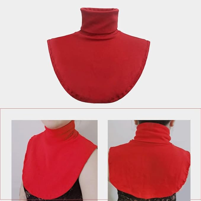 Joyci Fashion Turtleneck False Collar Winter Unisex Cotton Simple Dickey Collar