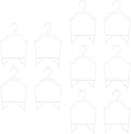 Pet Clothes Hangers Small Dog Clothes Hangers PP Storage Hangers Pet Supplies 10pcs