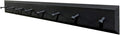Sawdust City Wall Coat Rack with Pegs - 4' long (Solid Black)