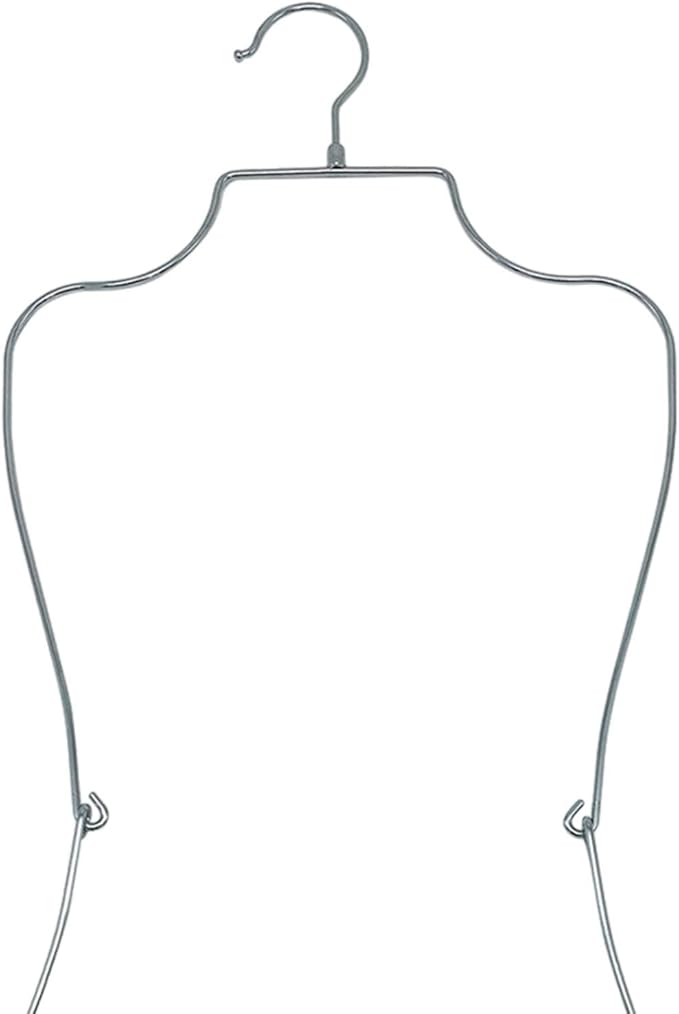 Swimsuit Hanger Lingerie Hanger Bathing Suit Hanger Display Hanger,Bikini Hanger Body Shape Display Rack Adults Accessories, Silver