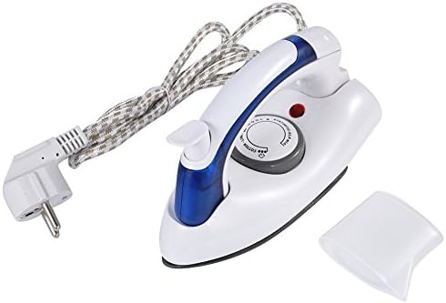 Portable Foldable Folding Compact Handheld Steam Travel Iron Temperature Control(02) White