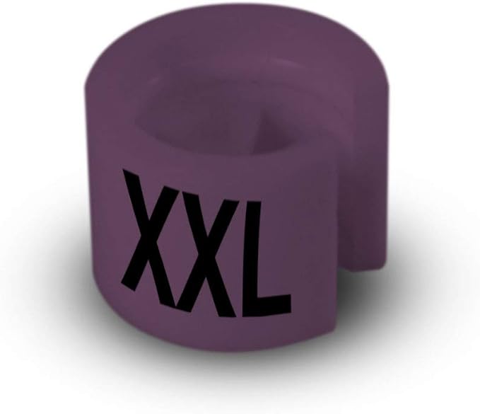Printed Colored Hanger Size Markers - 100pcs/bag (XXL)