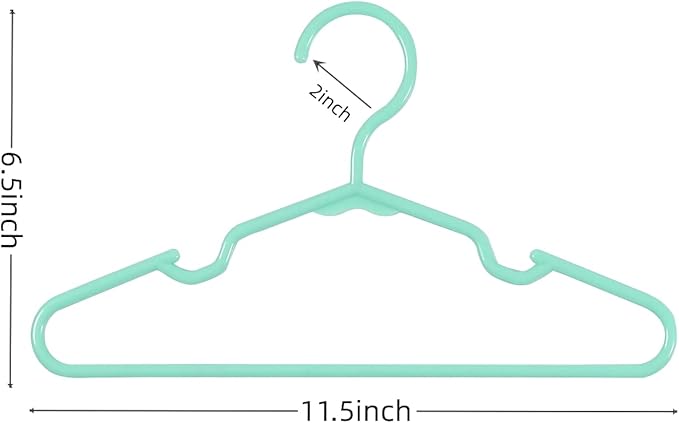 60 pcs Green Baby Nursery Closet Hangers,Non-Slip Laundry Infant Pant Hanger for Newborn Clothes,Ultra-Thin Child Coat Hanger for Girl Boy Toddler Kids