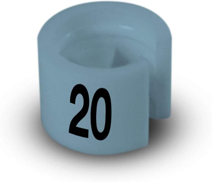Printed Colored Hanger Size Markers - 100pcs/bag (20)