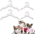 20PCS Pet Clothes Rack Hangers Adorable Durable Functional Plastic Pet Costume Hangers Dogs Cats Small Baby Toddler Clothes Hangers for Home Pets Photo Studio Baby Photo Studio S/L Size (White)