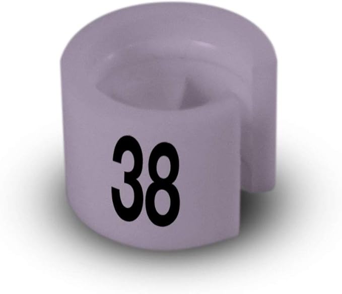 Printed Colored Hanger Size Markers - 100pcs/bag (38)