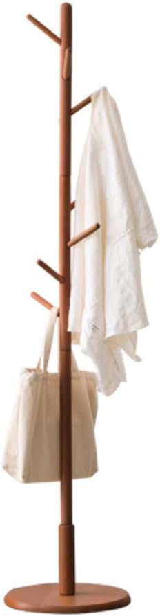 Solid Wood Coat Rack, Coat Tree is a versatile and stylish piece, 67.32" H Coat Hanger, Coat Rack Freestanding in Walnut Colour for Living Room, Entryway (Walnut)