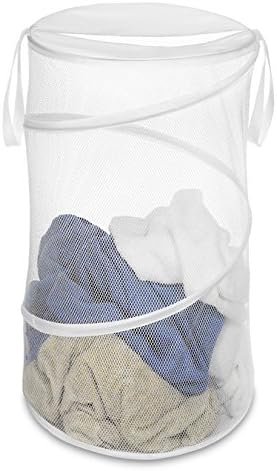 Whitmor 15-Inch Collapsible Hamper White