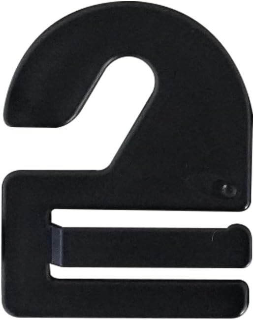 Shinko Hanger Tie Hooks, 10 Pieces, Black