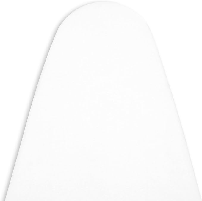 Encasa XO Ironing Board Cover and Pad 49"x18" - 4mm Felt Wide Iron Board Cover with Padding - Heat Resistant, Stain-Safe Dye, Non Slip Elastic Bungee Cord Tightening Iron Table Cover White