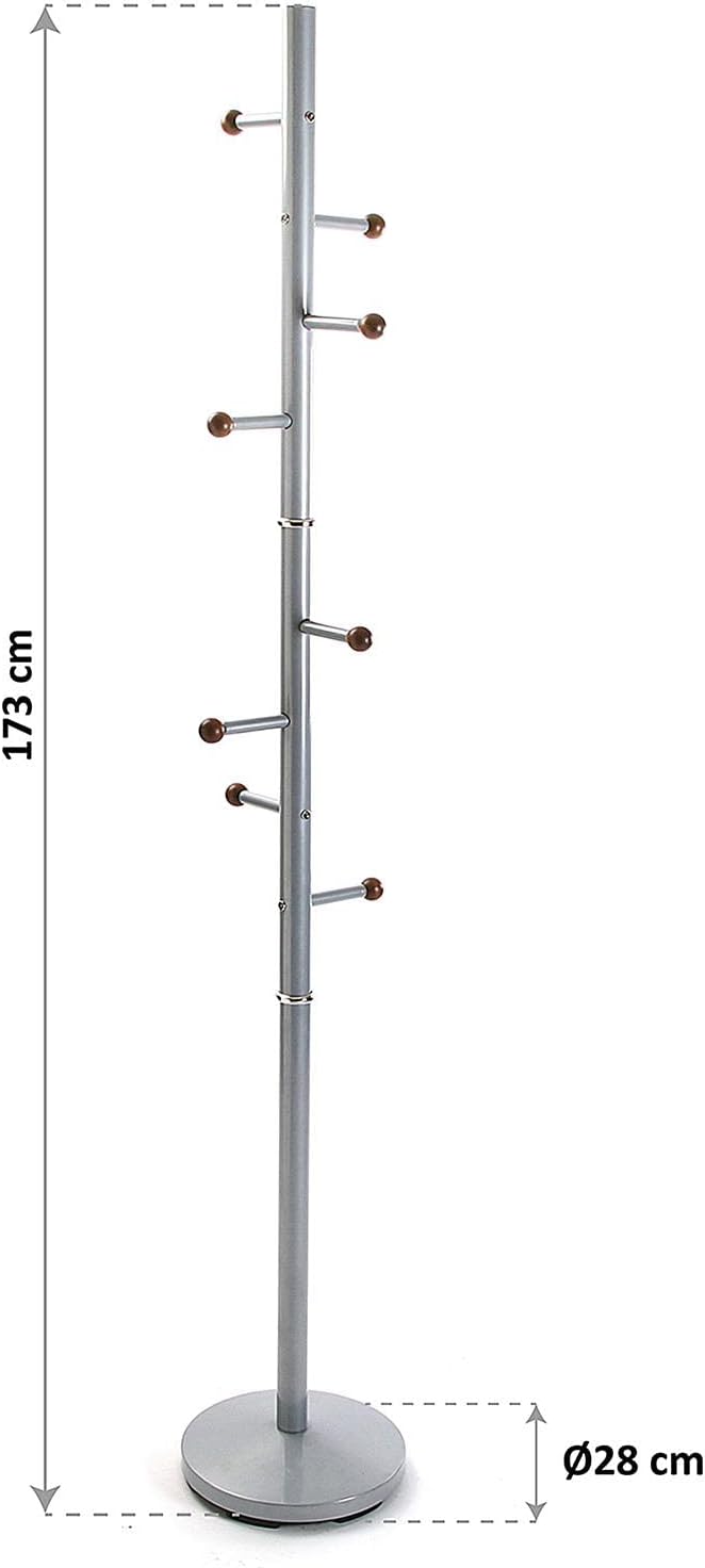 Versa 187904 - Coat Stand metallic silver