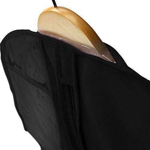 HANGERWORLD 72inch Breathable Wedding Gown Long Dress Hanging Garment Bag for Closet Storage (Black)