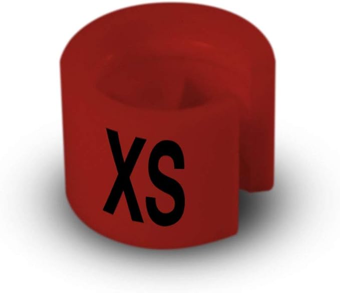 Printed Colored Hanger Size Markers - 100pcs/bag (XS)