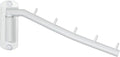 Alise Swing Clothes Hanger Rack,Garment Racks Wall Mount Clothes Bar-Hanger Holder Hooks Heavy Duty Folding Drying Rack Space Saving Clothing Hanging System Closet Storage Organizer,White
