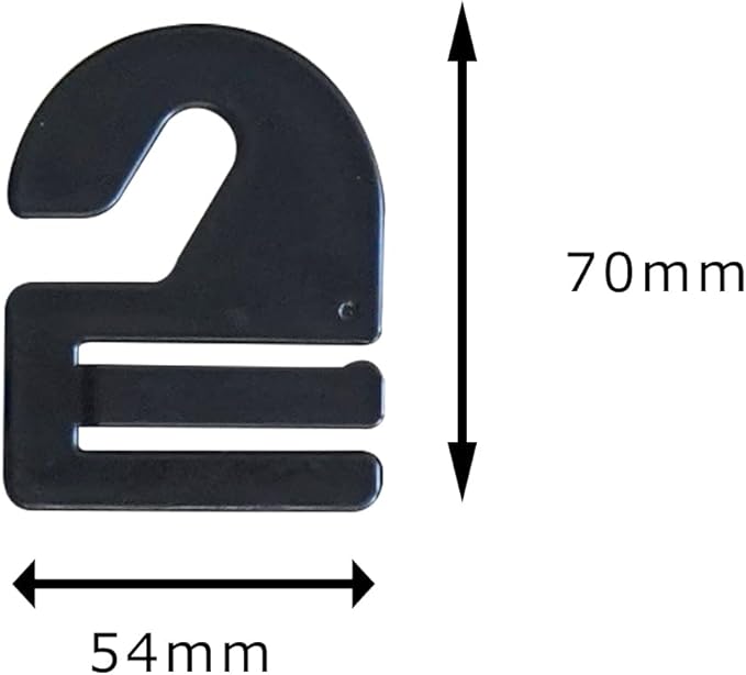 Shinko Hanger Tie Hanger (Includes 20 Hooks), Black