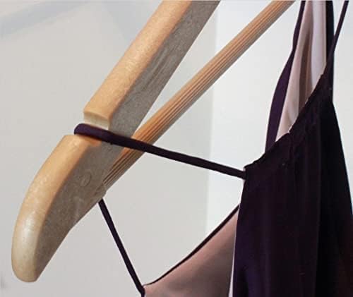 Premium Wood Like Hangers 10 Pack - Durable & Slim Coat Hanger - Suit Hangers with 360-Degree Rotatable Hook Hangers with Shoulder Grooves, Trouser Bar for Suit & Coat