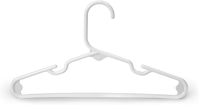 White Nursery Hangers 60 Pack for Baby, Toddler, Kids, Children (White 60 Pack)