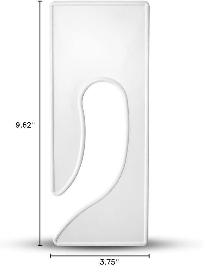 discount sizing- Blank King Rectangle Clothing Rack Hanger Dividers 50 Pack | Great for Clothing Organization, Sizing Dividers, Garment Rack Tags (White)