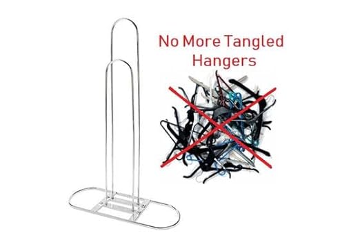 NAHANCO 101B-WD Deluxe Wood Hanger Stackers, Black, Pack of 1
