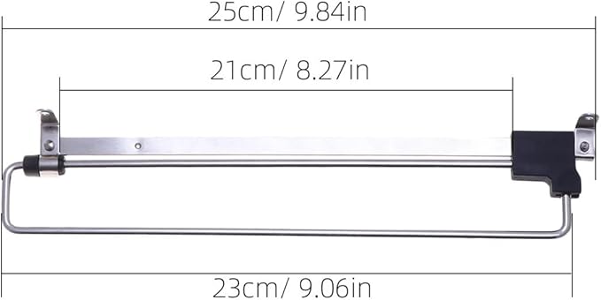 ABOOFAN 3pcs Retractable Wardrobe Clothes Hanger Closet Rod Stainless Steel Sliding Clothes Rack for Pants Scarves Skirts Coat Space Saving Storage 9.84 x 4.84 x 2.44 Inches