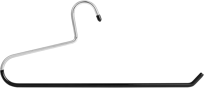 VASLIM Extra-Wide Drapery Hangers Blanket Hangers Heavy Duty Black Vinyl Coated Nonslip - Holds Up to 40 Lbs - Great for Quilts, Comforters, Table Cloths, Bedding, Towels, Rugs (8 Pack)