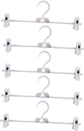 CHILDWEET 5pcs Adjustable Plastic Pants Clip Drying Rack Space Saving Clothes Hanger for Pants Trousers and Skirts Versatile and Organizer