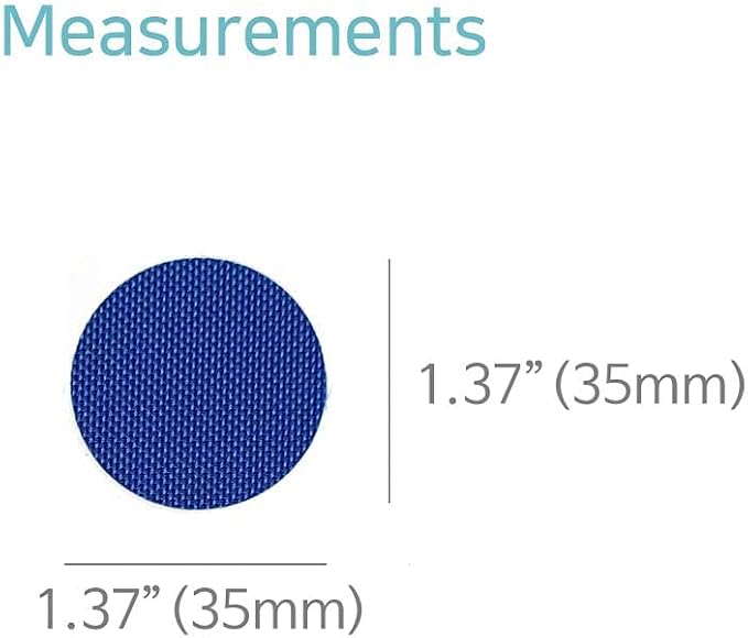 Circle Shape Shoe Hole Prevention Repair Patches/Inserts for 12 Holes (Blue)