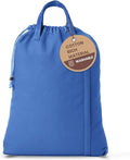 LFH Home Large Premium Cotton Canvas Laundry Bag with Drawstring and Handles Heavy Duty, Multi-Use, and Washable for Home, Travel, College or Storage 28x40 (Pack of 2)-Sky Blue