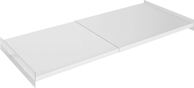 SANNO Expandable Closet Shelf Organizer, 17-31" Tension Shelf - DIY Expandable Shelf Dividers for Cabinet, Pantry, Wardrobe, Kitchen, Space-Saving Organizer, 1 Pack