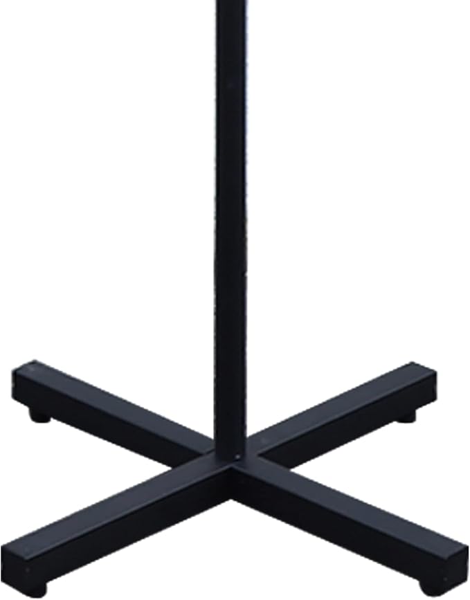 Metal Coat Rack Free Standing 7 Hooks Coats Jacket Stand Hanger Holder Black Coat Tree Corner Rack Stand Entryway Bedroom Office Organizer for Coats Hats, Clothes, Handbags, Umbrella (Black)