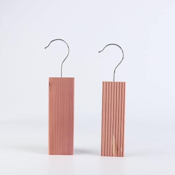 4 Pieces Cedar Hang Ups Natural Cedar Blocks Ceder Hangers Cedar Blocks Hangers Cedar Hangers Blocks Cedar Wooden Hangers Cedar Planks Storage Accessories for Clothes Storage