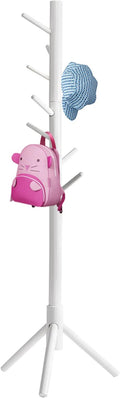 OYI Kids Coat Rack Clothing Coat Tree Sturdy coat rack Freestanding Kids Coat Hanger Stand No Tools Required Easy to Assembly Children Clothes Hat Bag Organizing in Room Entryway (white)