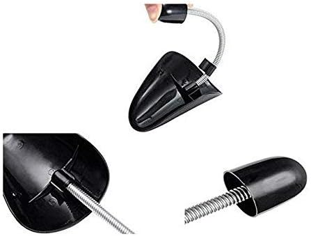4 Pairs Plastic Shoe Tree Stretcher Shaper Black Adjustable Length for Men Boot Holder Organizers Shoe Shape Support with Tension Spring Coil