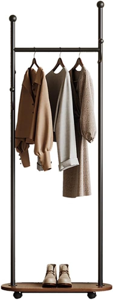 Cactus shaped Freestanding Metal Coat Rack Stand Modern Organizer for Scarf Jacket Hat Bags Ideal for Home Entryway Bedroom Corner Stable and Moveable (Black)