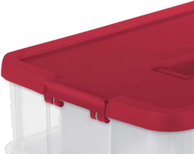 Sterilite 24 Compartment Stack & Carry Christmas Ornament Storage Box | 14276604