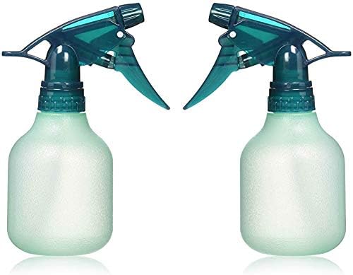 Rayson Empty Spray Bottle Refillable Container, Fine Mist Sprayer Trigger Squirt Bottle for Taming Hair, Hair styling, Watering Plants, Showering Pets (2 Pack, Green)
